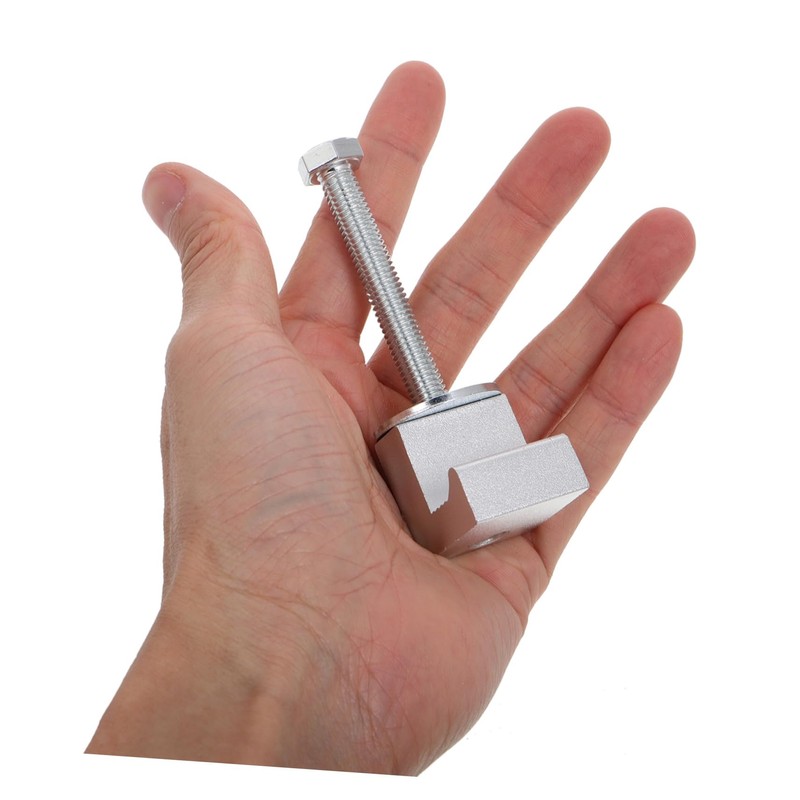 Zerodeko 10pcs Aluminum Clamps for Truck Toolbox Mounting Silver Tie
