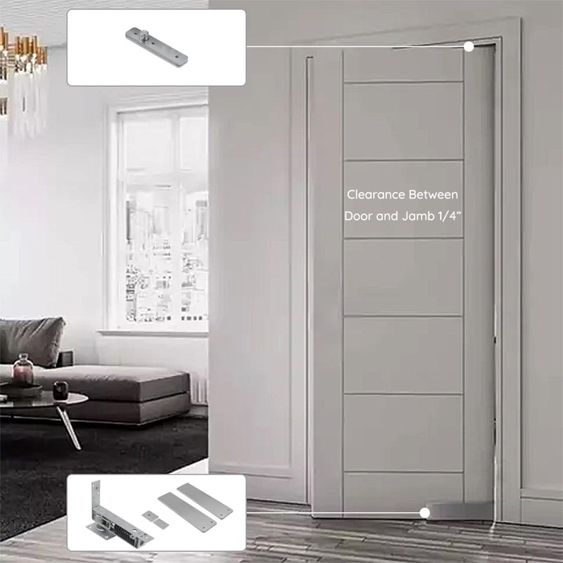 Double Action Spring Hinge with Cover Plates,Top Pivot Hinge for