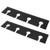 2Pcs Wall Mounted Acrylic Wine Glass Holder Space Saving Stemware