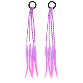 SATPULOT Wig, Hair Extension, Braid, Braid, Children's Gradient, Ponytail, Colorful Wig, Point Wig, Kids Extension, Hair Extension, Hip Hop, Colorful, Hair Lotion, One-Touch, Kids, Dance, Recitals,