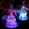 Four Cart Cute Handmade Glassware LED Dome Green Tree