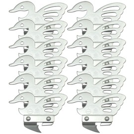 Nagao Tsubamesanjo Swan Can Opener, Set of 12, 2.6 inches (6.5 cm), Stainless Steel, Boxed, Made in Japan