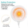 Poffattr 110W Bird Bath Heater for Outdoors in Winter, Submergible