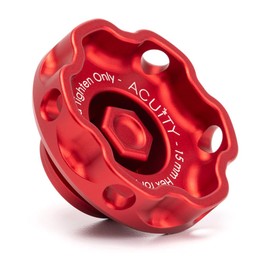 ACUiTY Podium Oil Cap in Satin Red for Hondas/Acuras