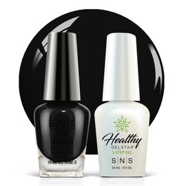 SNS Nail UV Gel and Nail Polish Lacquer Combo, Cityscape - Alley at Midnight - Long-Lasting Nail Color, Gel & Lacquer Duo Lasts 14 Days - UV Lamp Required - 0.5 fl oz