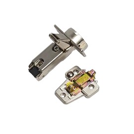 DIY Partner - Wide Angle 175° Opening Murakoshi One-Touch Type 1.4 inch (35 mm) Sliding Hinge, All Kabuse (0.6 inch (15 mm), Includes Catch, Screws Included