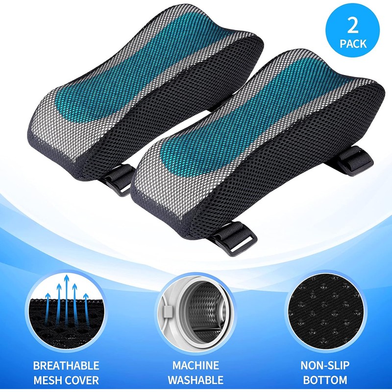 BEAUTRIP - Reposabrazos acolchado para silla de oficina (2 unidades)