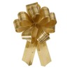 sourcing map 5pcs 4 Inch Large Pull Bow Metallic Gold