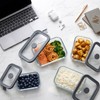 Woaiwo-q 12 Pack Multi-Size Glass Food Storage Containers with Glass