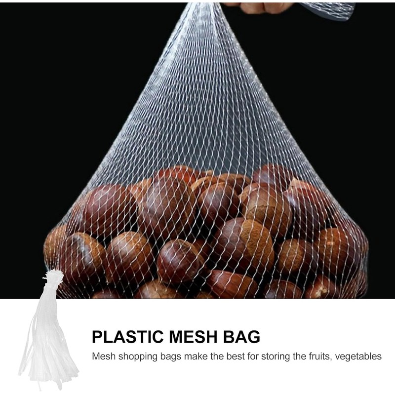 100 Piezas Bolsa De Malla PláStica Para Frutas Y Verduras
