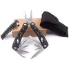 Grizef Multitool Pliers, Durable Stainless Steel 24-in-1 Multi-Purpose Pocket Folding