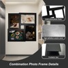 Gentpovth 4 Photos Collage Frame 12 x 12 Inch Black