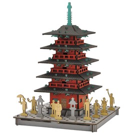 hacomo PUSU 4409 Five-Storied Pagoda (Red)