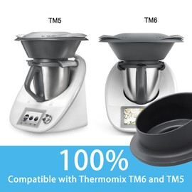 Measuring Cup for Thermomix TM5 & TM6 Vorwerk - Accessories for Thermomix - Heat Resistant and Cold-Resistant, Lid with 100 ml and 50 ml Marking