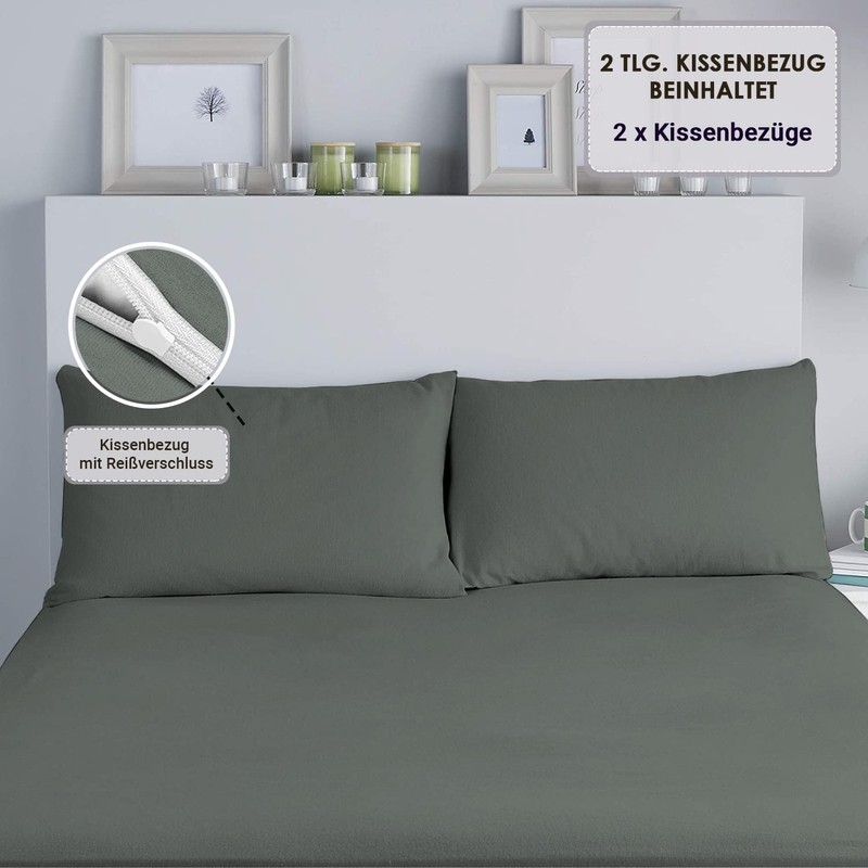 Pizuna Luxury Soft Satin Pack of 2 Pillowcases 40 x