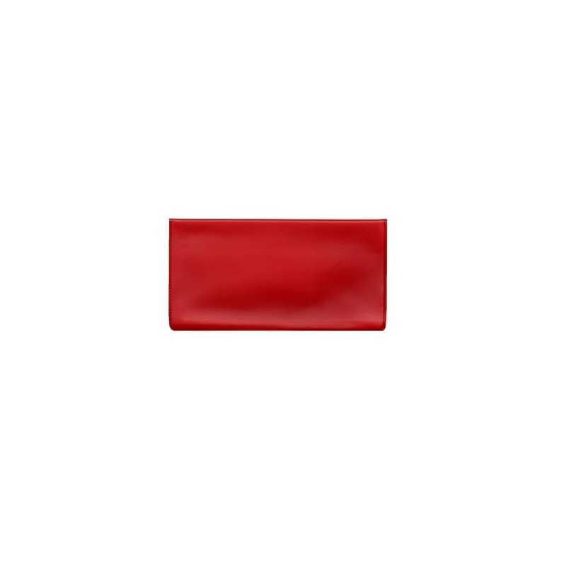 5 Checkbook Transaction Registers with Vinyl Checkbook Cover (Candy Red)