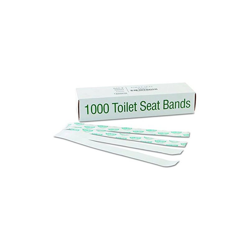 Packaging Dynamics Bagcraft 300591 Sani/Shield Printed Toilet Seat Band, Paper,