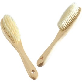 Gcroet Cepillo para Ropa y Limpieza con Cerdas Suaves y Mango Largo de Madera Adjustable