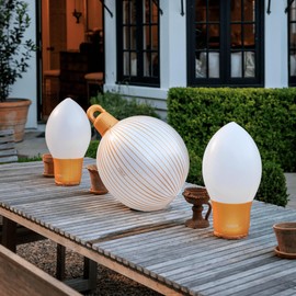 FUNBOY Large 19'' Inflatable Light-Up Holiday Bulb 2-Pack Set Indoor/Outdoor, Weatherproof