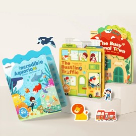 MIDEER Reusable Jelly Sticker Set Educational Toy for ChildrenColor: Incredible Aquarium