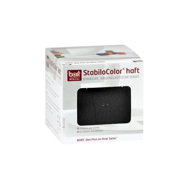 BORT StabiloColor Binde 8cm schwarz 1 Stück
