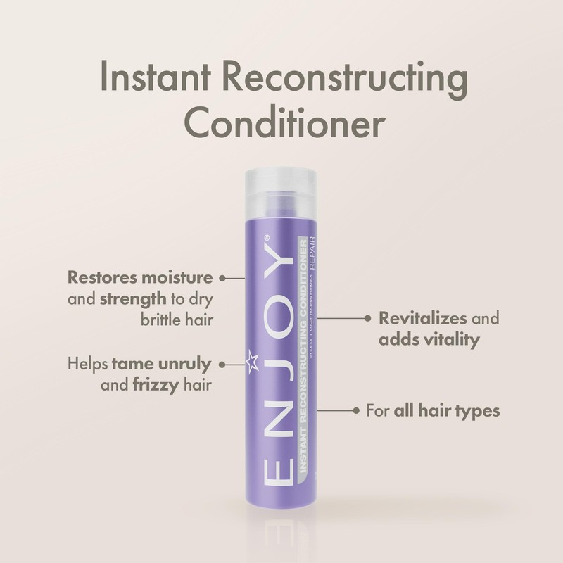 Enjoy Instant Reconstructing Conditioner for Damaged Hair, Lightweight Deep Moisturizing