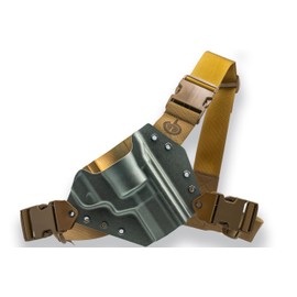 The Original Kenai Chest Holster for a Taurus - MAS Grey/Coyote (Model - Raging Hunter .500, Left)