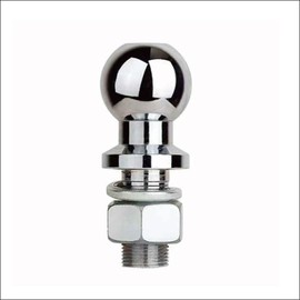 TooToo CHROME TOW BALL 50MM - 2500KG - 19MM (3/4") SHANK - TRAILER HITCH TOWBALL 4WD