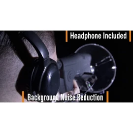 Uzi Observation Device for Listening to Birds Sounds, Scientific Explorer Bionic Ear, Spying, Recording, Spy Kit or Spy Gear, and Even a Wonderful Toy for Family Entertainment, Black (headphones included)