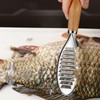 Fish Scaler Brush Stainless Steel Fish Scaler Remover Sawtooth Fish