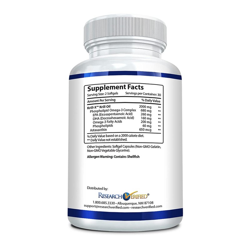 Research Verified Antarctic Krill Oil - Improve Heart Function, Boost