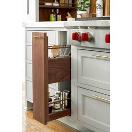 Goo-Ki 6 Pack Brushed Brass Drawer Pulls Kitchen Cabinet Hardware - 5.04"(128mm) c-c Modern Dresser Furniture Handles for Bar Cupboard Bathroom Closet Wardrobe,2231XT-128