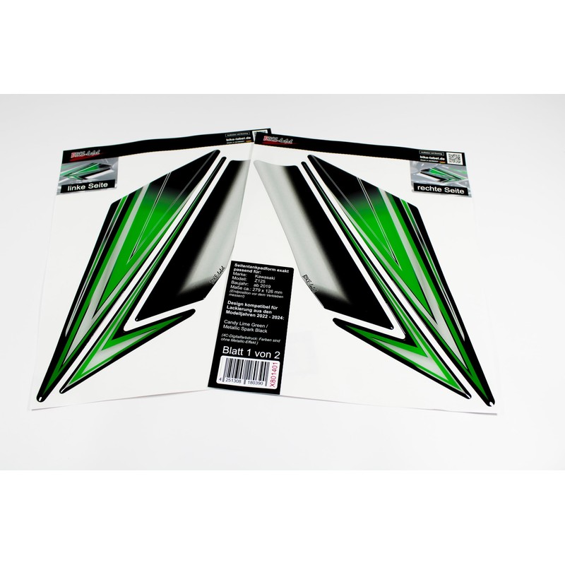 Tankpad Motorcycle Side Sticker Compatible with Kawasaki Z125 X801401