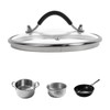 WDONAY Universal Lid, 7 Inch Tempered Glass Pan Cover Designed