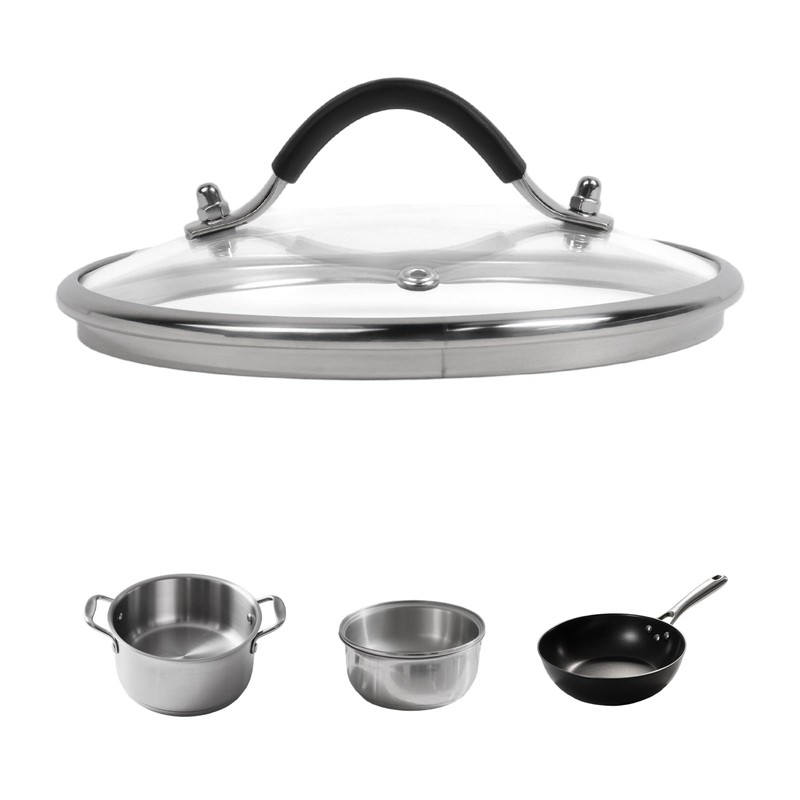 WDONAY Universal Lid, 7 Inch Tempered Glass Pan Cover Designed