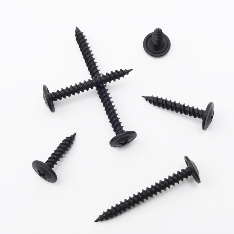 JEGONFRI #8 Modified Truss Head Black Wood Screws Assortment Kit,