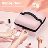 RISOU Portable Nail Polish Organizer Case for 16 Bottles of