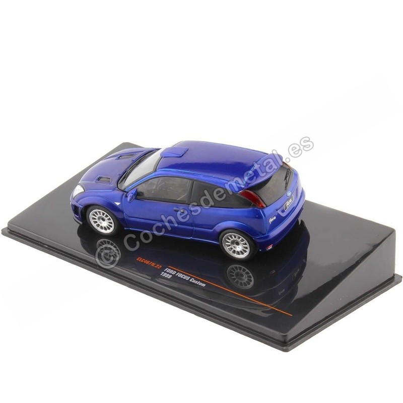MODELLINO IN SCALA COMPATIBILE CON FORD FOCUS RS 1999 MET.BLUE