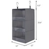 GRANNY SAYS 3-Shelf Closet Organizers and Storage, Foldable Hanging Closet