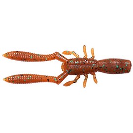メガバス(Megabass) ワーム ワーム 本仕込 BOTTLE SHRIMP(ボトルシュリンプ)(4inch) ルートビア/グリーン&ブラックフレーク 38403
