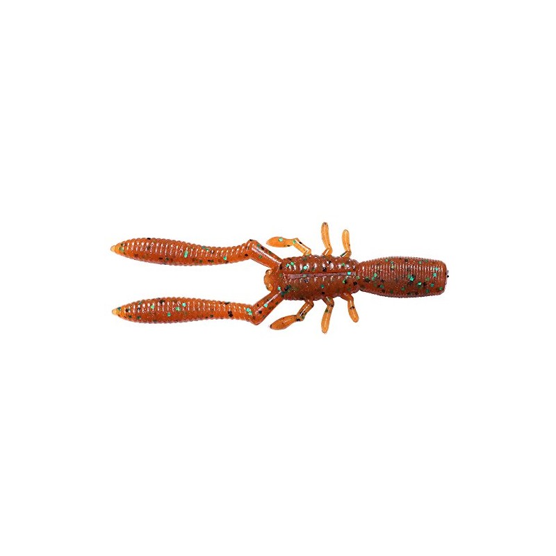 メガバス(Megabass) ワーム ワーム 本仕込 BOTTLE SHRIMP(ボトルシュリンプ)(4inch) ルートビア/グリーン&ブラックフレーク 38403