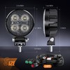 Nilight 2PCS 3Inch Led Pods Round 1500LM Built-in EMC Work
