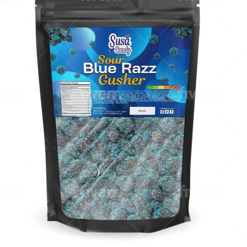 Sour Blue Razz Gusher - Specification: 1 Pound - 16