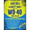Small (150 x 200mm) Metal Sign - WD40 - Tight nuts, rusty tool