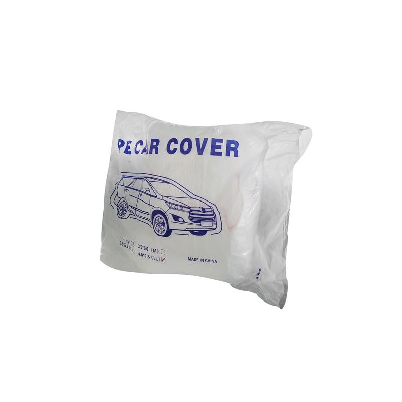 Zieichy 4Packs Disposable Car Cover ，Clear Plastic Car Cover，Temporary Universal