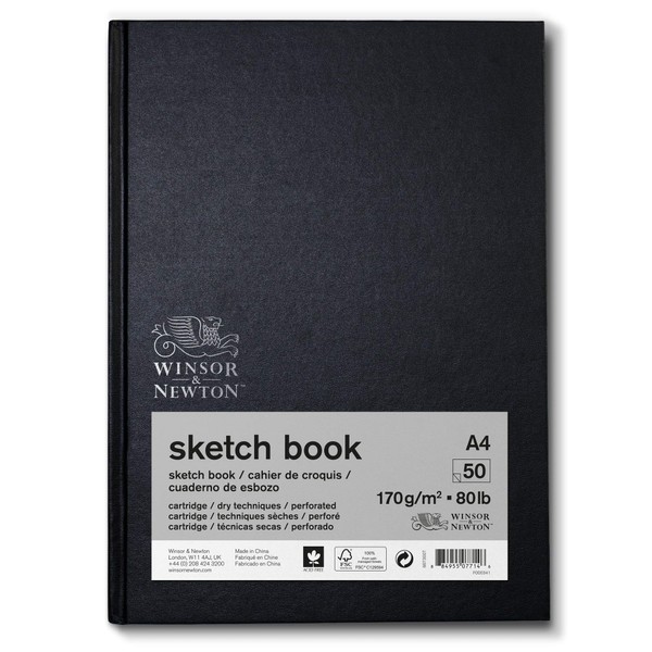 Winsor & Newton 6673007 Sketchbook with 50 Sheets Sketch Paper,