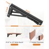 LuckIn Folding Shelf Brackets 8 Inch, Heavy Duty Stainless Steel