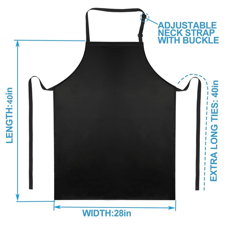Gotega Waterproof Rubber Vinyl Apron 40 Inch Heavy Duty Chemical
