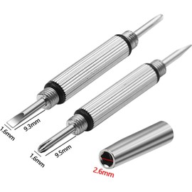 Silver Multifunctional 3 In 1 Metal Mini Screwdriver Flat For Head Hand Repair Tool Glasses Screwdriver For Sunglasses Jewe Eyeglass Screwdriver Repair Kit Portable Hand Tools