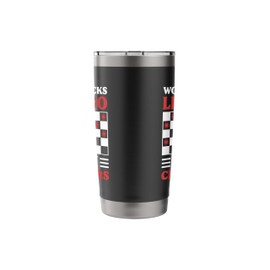 Checkers Board Game Classic - Strategy Checkers Stainless Steel Insulated Tumbler